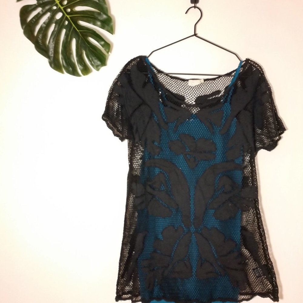 Anthropologie Lilka Aracari Cover Up - Black S